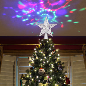 Christmas Tree Top Light Star Snowflake