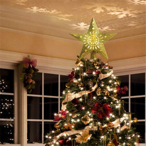 Christmas Tree Top Light Star Snowflake