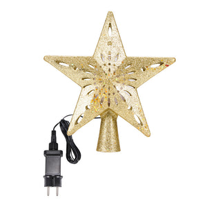 Christmas Tree Top Light Star Snowflake