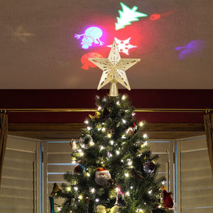 Christmas Tree Top Light Star Snowflake