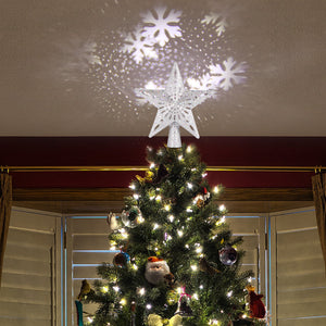 Christmas Tree Top Light Star Snowflake